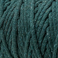 Шнур для вязания 100% хлопок, ширина 5 мм 100м/450гр (Изумруд)