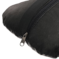 Подушка автомобильная, для шеи, экокожа перфорированная, черный 18х26 см