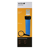 Корпус для фильтра AquaKratos, BB-20, 1", для холодной воды, ключ, кронштейн, прозрачный