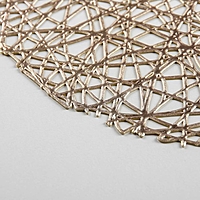 Набор салфеток кухонных 4 шт "Паутинка" 38х38 см, цвет золото