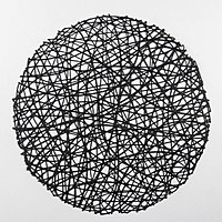 Набор салфеток кухонных 4 шт "Паутинка" 38х38 см, цвет черный