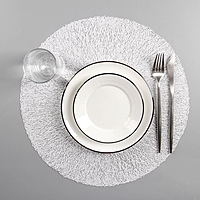 Набор салфеток кухонных 4 шт "Соломка" 38х38 см, цвет белый