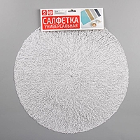 Набор салфеток кухонных 4 шт "Соломка" 38х38 см, цвет белый