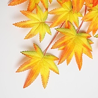 Декор "Листья на ветке" цвет зелено-желто-оранжевый