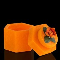 Музыкальная Шкатулка "Цветы оранж", аромат апельсина