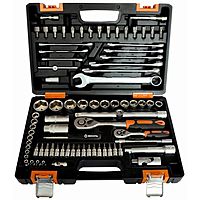 Набор инструментов "Вихрь" 73/6/7/3, 1/2", 1/4", CrV, в кейсе 82 предмета