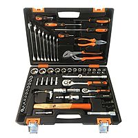 Набор инструментов "Вихрь" 73/6/7/4, 1/2", 1/4", CrV, в кейсе 76 предметов