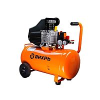 Компрессор "Вихрь" КМП-300/50, коаксиальный, масляный, 2000 Вт, 300 л/ч, бак 50 л, 8 бар