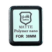 Защитное стекло Polymer nano, для Apple Watch 38 мм, матовое, чёрное