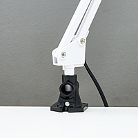 Лампа настольная  UTLED-017С на струбцине, G23 8Вт LED белый d=