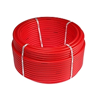 Труба из сшитого полиэтилена VALFEX, d=16х2 мм, бухта 100 м, для теплого пола, красная