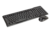 Комплект клавиатура и мышь Oklick 230M черный