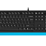 Комплект клавиатура и мышь A4 Fstyler F1010 черный/синий