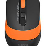 Комплект клавиатура и мышь A4 Fstyler FG1010 черный/оранжевый