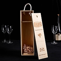 Ящик для хранения вина "Белладжо" 41х10 см, на 1 бутылку