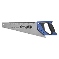 Ножовка по дереву TUNDRA, 2К рукоятка, 2D заточка, каленый зуб, 7-8 TPI, 350 мм