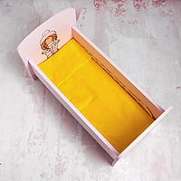 Серия "Бусинки" Кроватка для кукол до 32 см "Косичка"