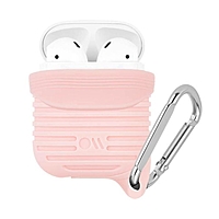 Чехол Case-Mate AirPods Water Resistant Case Soft Baby, розовый, серебряный