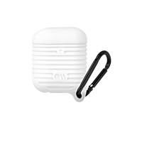 Чехол Case-Mate AirPods Water Resistant Case, белый, чёрный