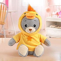 МИШКА ЛАППИ Медведь в костюме утёнка, сидит, 22 см