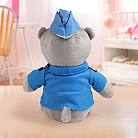 МИШКА ЛАППИ Медведь в костюме полицейского, сидит, 22 см