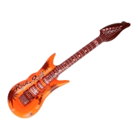 Надувная игрушка со звуком "Гитара" 95 см, цвета МИКС