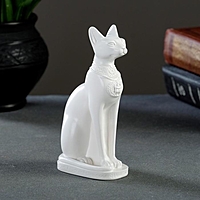 Статуэтка "Кошка египетская" белая, 15см
