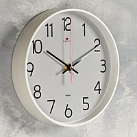Часы настенные, серия: Классика d=19.5 см, белые, плавный ход