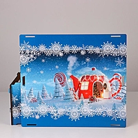 Подарочный ящик "С Новым годом! Чайный домик", разноцветный, 33×29×14 см
