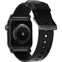 Ремешок Nomad Modern Leather Strap для Apple Watch 44мм/42мм, чёрный