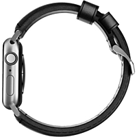 Ремешок Nomad Modern Leather Strap для Apple Watch 44мм/42мм, чёрный