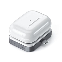 Беспроводное зарядное устройство Satechi USB-C Wireless Charging Dock для AirPods, серый