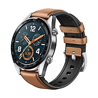 Смарт-часы HUAWEI WATCH GT Brown Hybrid Strap, 46мм, 1.39", Amoled, коричневые