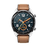 Смарт-часы HUAWEI WATCH GT Brown Hybrid Strap, 46мм, 1.39", Amoled, коричневые