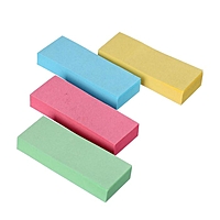 Блок-закладки с клеевым краем бумажные 12*50мм, 4цв*80л Pastel