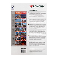 Фотобумага LOMOND для лазерных принтеров, А4, 130 г/м2, 250 листов, двусторонняя, глянцевая