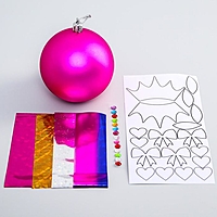 Набор для творчества "Новогодний шар "С Новым годом" Принцессы с фольгой