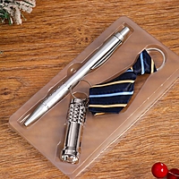 Набор подарочный 3в1 (ручка, брелок-галстук, фонарик) микс