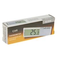 Термометр электронный на присоске прозрачный на батарейках, пластик