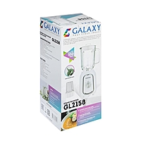Блендер Galaxy GL 2158, 550 Вт, стационарный, чаша 1.5 л, кофемолка, белый