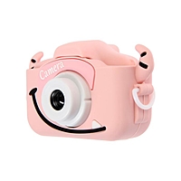 Детский цифровой фотоаппарат Cartoon Digital Camera Bull "Бычок", розовый