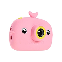 Детский цифровой фотоаппарат Whale "Кит", розовый