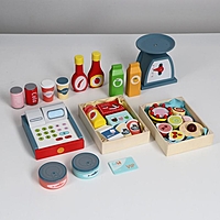 Продуктовая лавка "Мечта" на колёсах 74х30х102 см