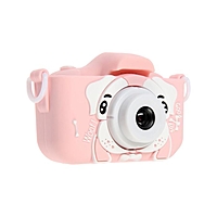 Детский цифровой фотоаппарат Cartoon Digital Camera Puppy "Собачка", розовый