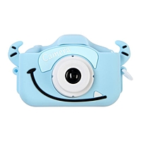 Детский цифровой фотоаппарат Cartoon Digital Camera Bull "Бычок", голубой