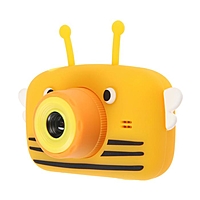 Детский цифровой фотоаппарат Пчелка Children's Fun Camera Bee "Пчела", желтый
