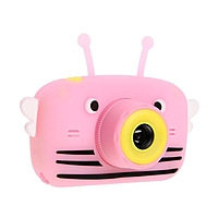 Детский цифровой фотоаппарат Пчелка Children's Fun Camera Bee "Пчела", розовый