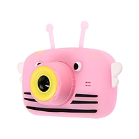 Детский цифровой фотоаппарат Пчелка Children's Fun Camera Bee "Пчела", розовый