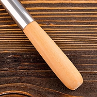 Поварешка для казана 46см, диаметр 11,5см, светлая деревянная ручка