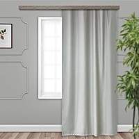 Шторы портьерные Матовый блэкаут 190х275 см, серый, пэ 100%